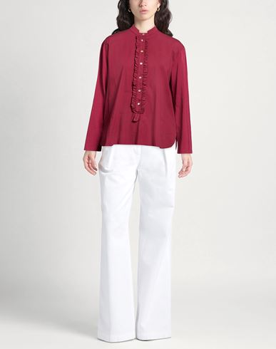 Trebarrabi Woman Top Garnet Size M Cotton, Elastane