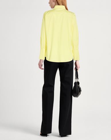 Woman Shirt Yellow Size 4 Cotton