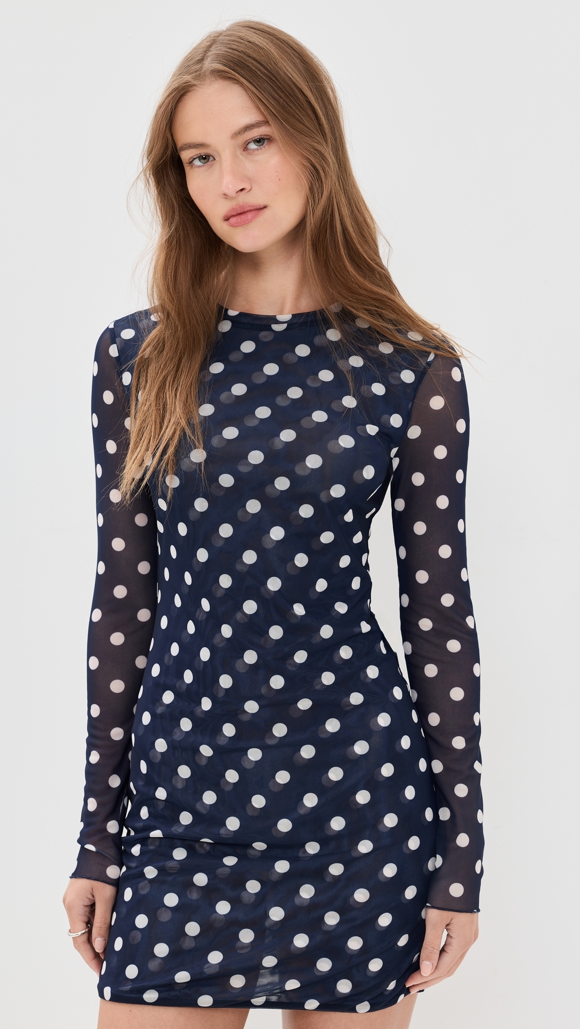 Scarlet Mini Dress Midnight Dot