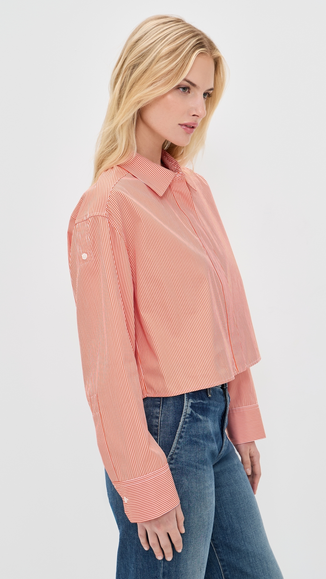 A. L.C. Maude Top Persimmon/White