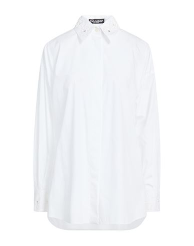 Woman Shirt White Size 4 Cotton, Glass