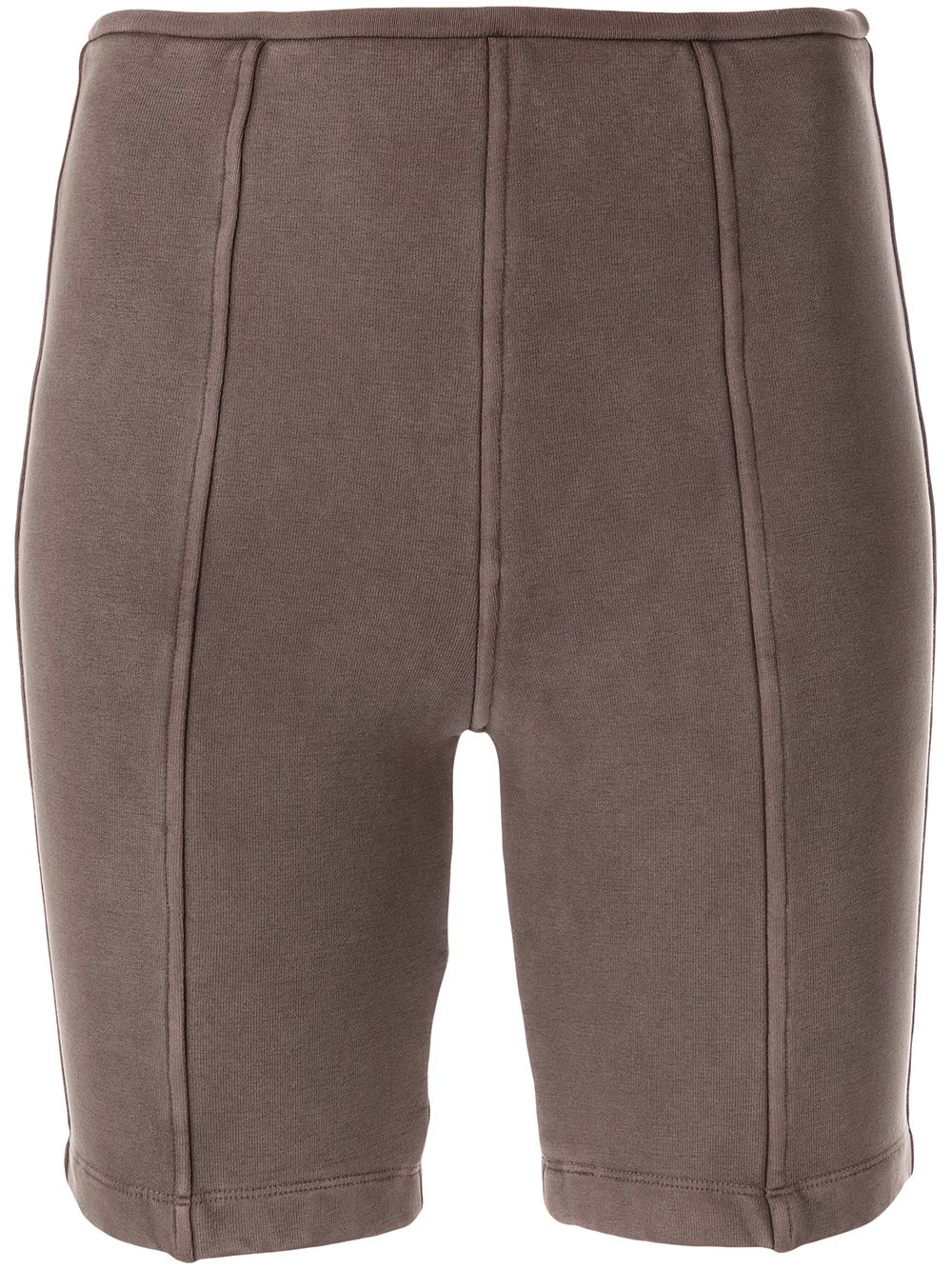 Alexander Wang high-waisted cotton cycling shorts - Brown