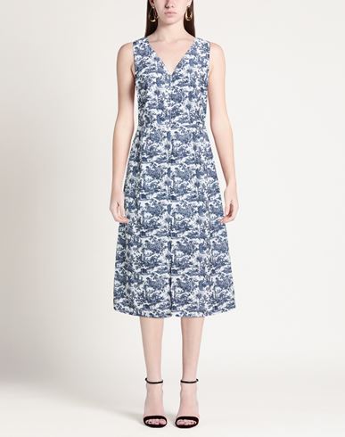 Woman Midi dress Midnight blue Size M Polyester