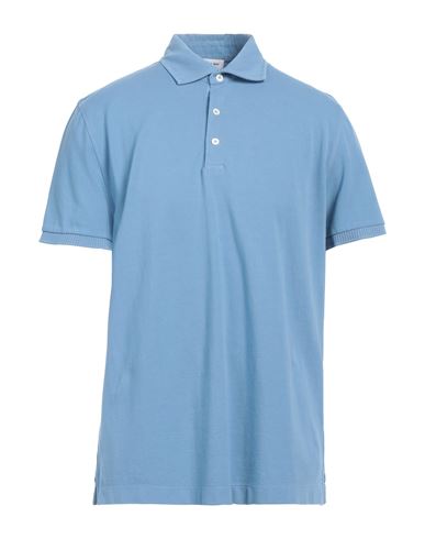 Man Polo shirt Pastel blue Size XL Pima Cotton