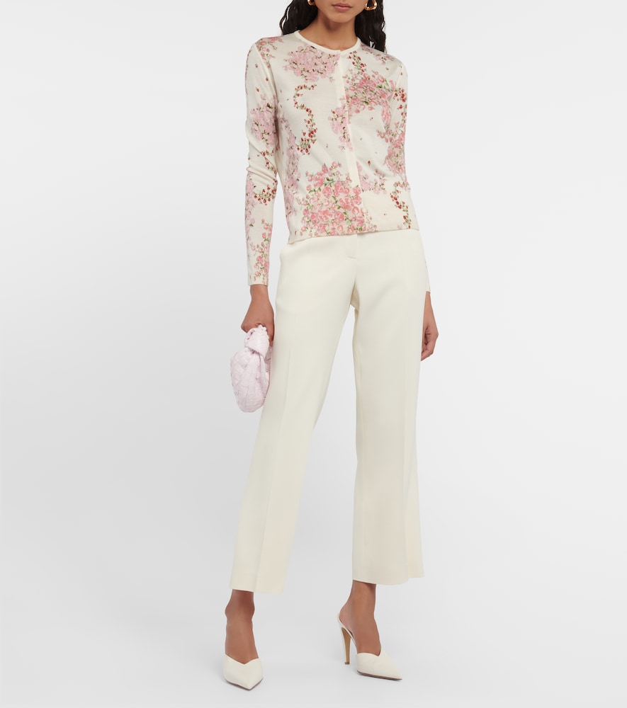 Giambattista Valli Floral cashmere and silk cardigan