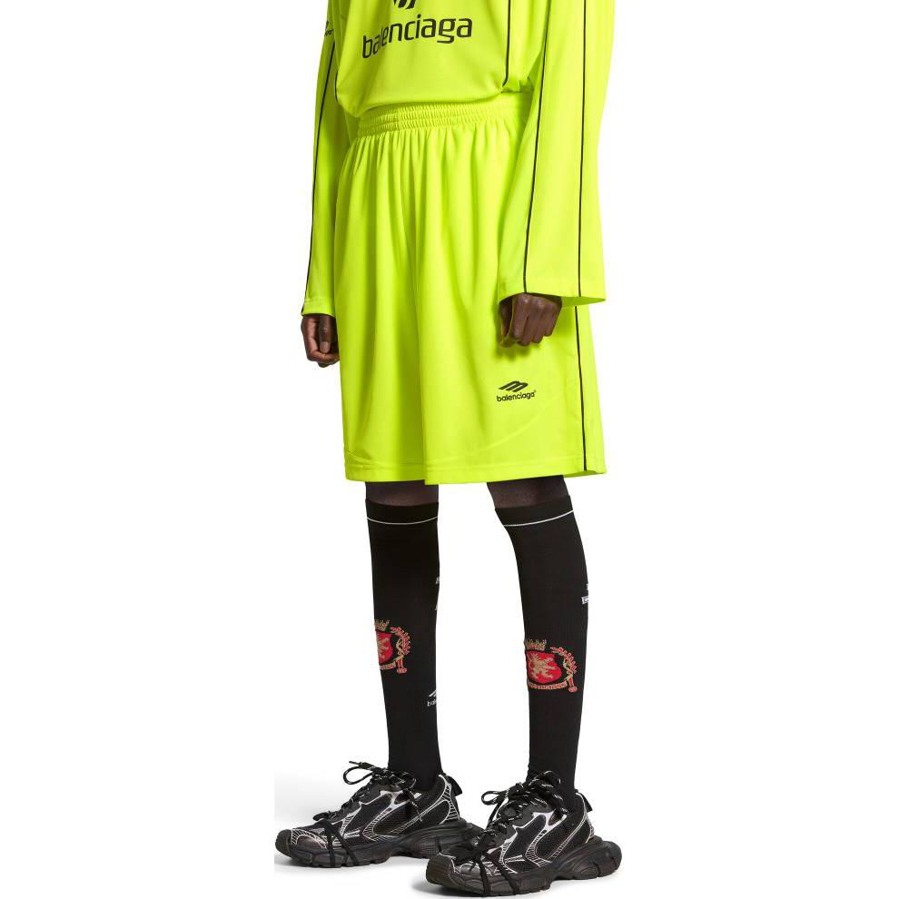 Baggy Soccer Shorts 'Neon Yellow'