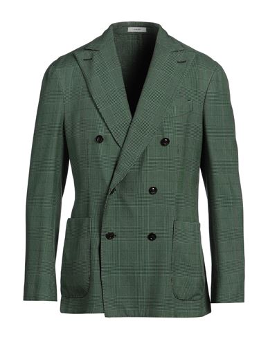 Boglioli Man Blazer Green Size 38 Silk
