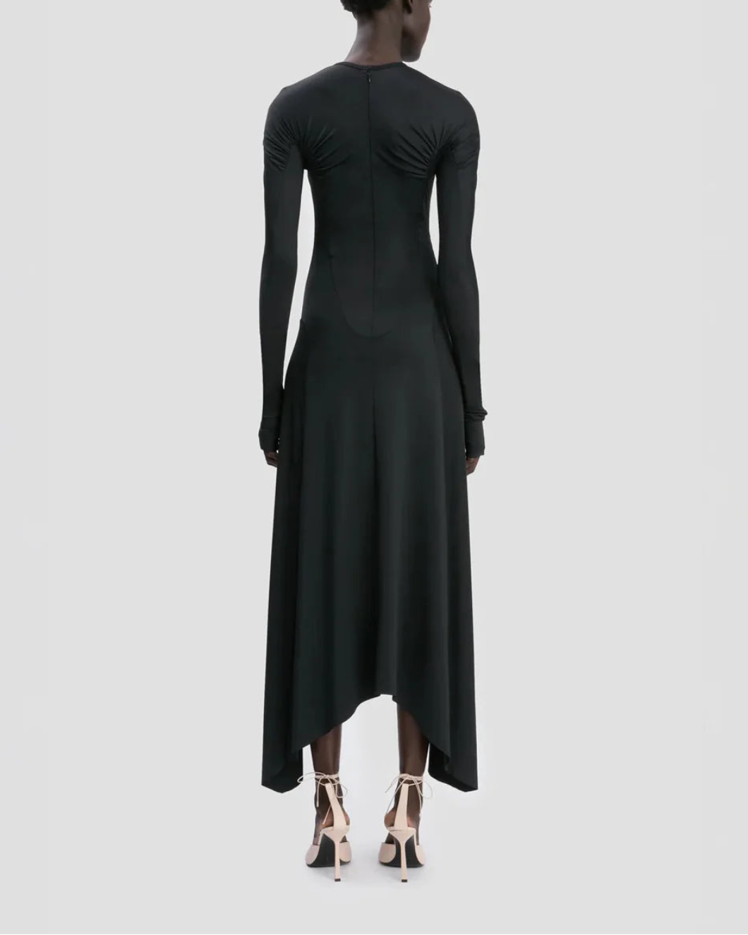Long Sleeve Midi Dress Black