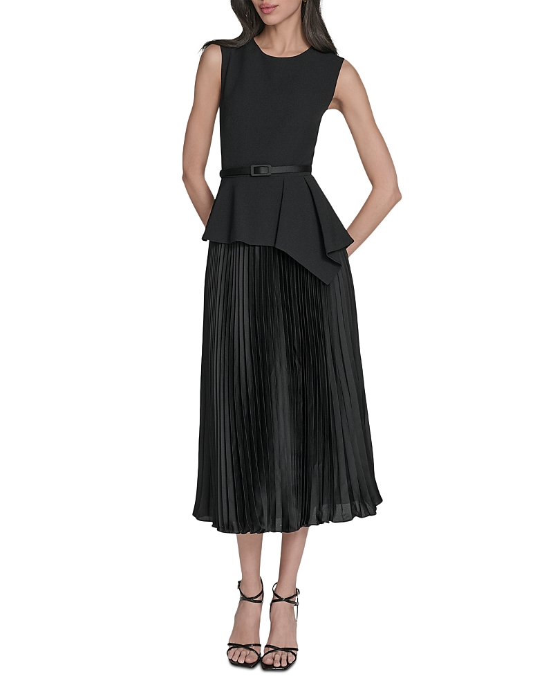 Peplum Waist Midi Dress