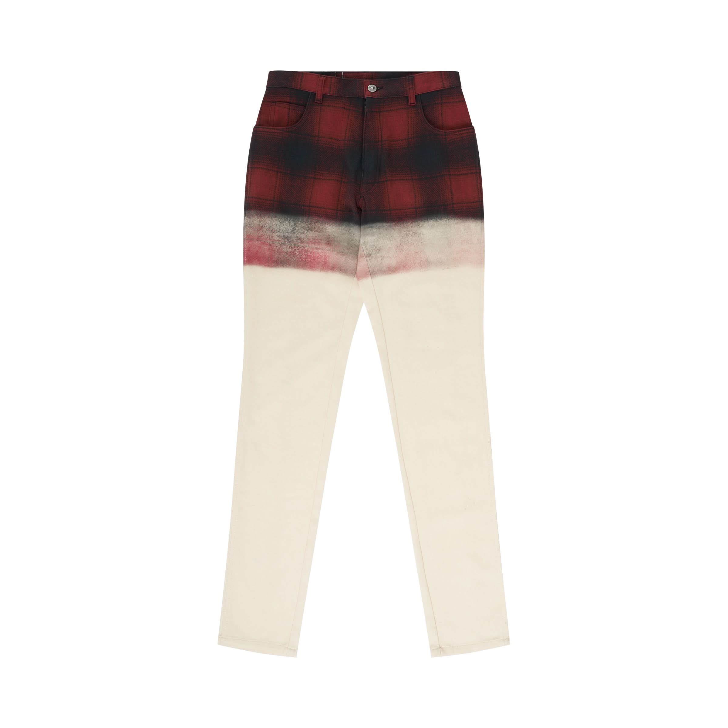 X Pendleton Checked Pants in Black/Red