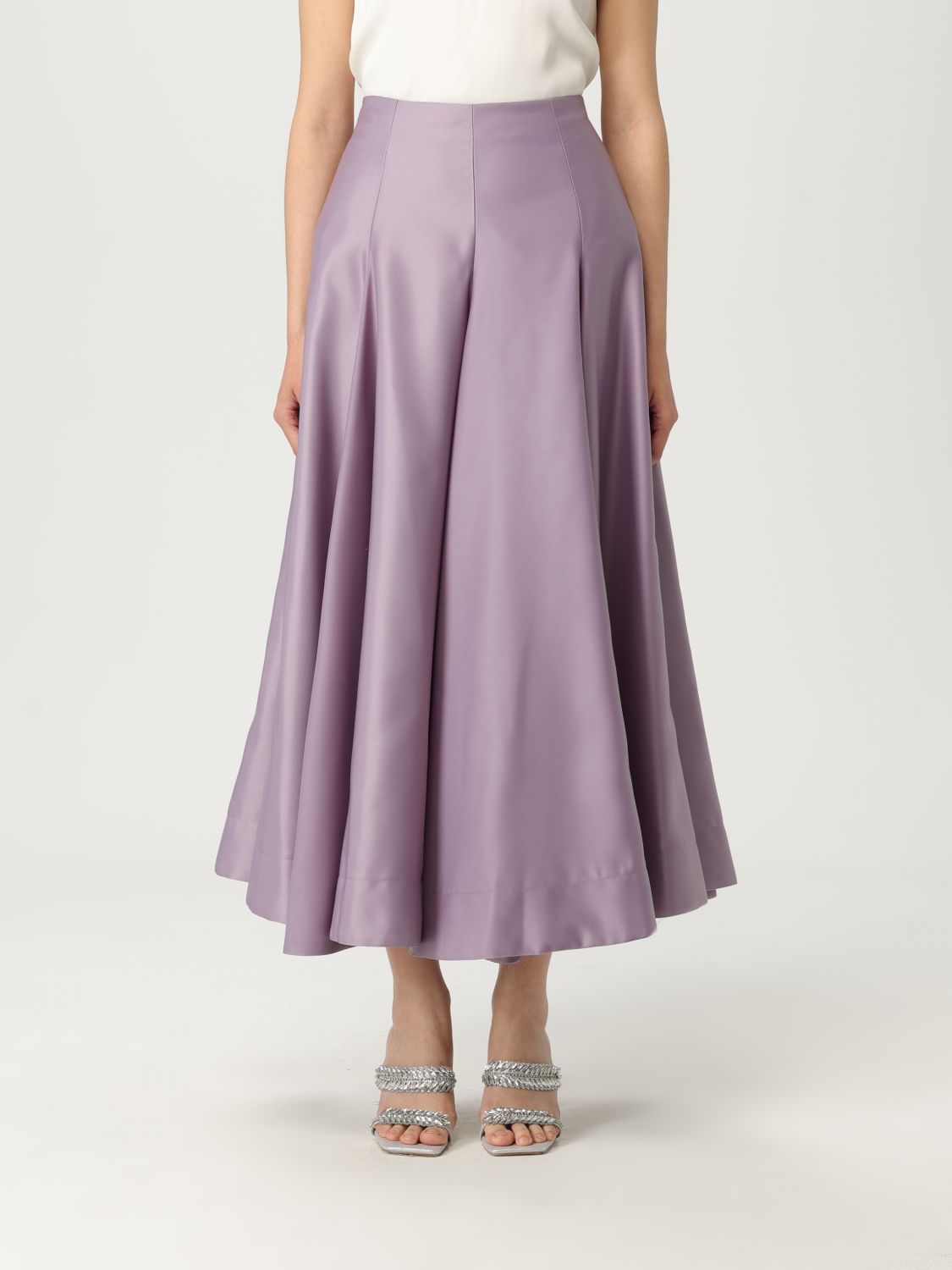 PINKO pleated midi skirt - Purple