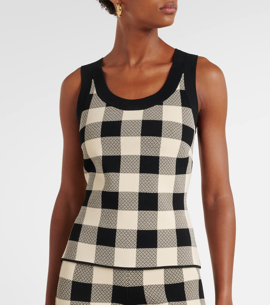 Pippa checked tank top