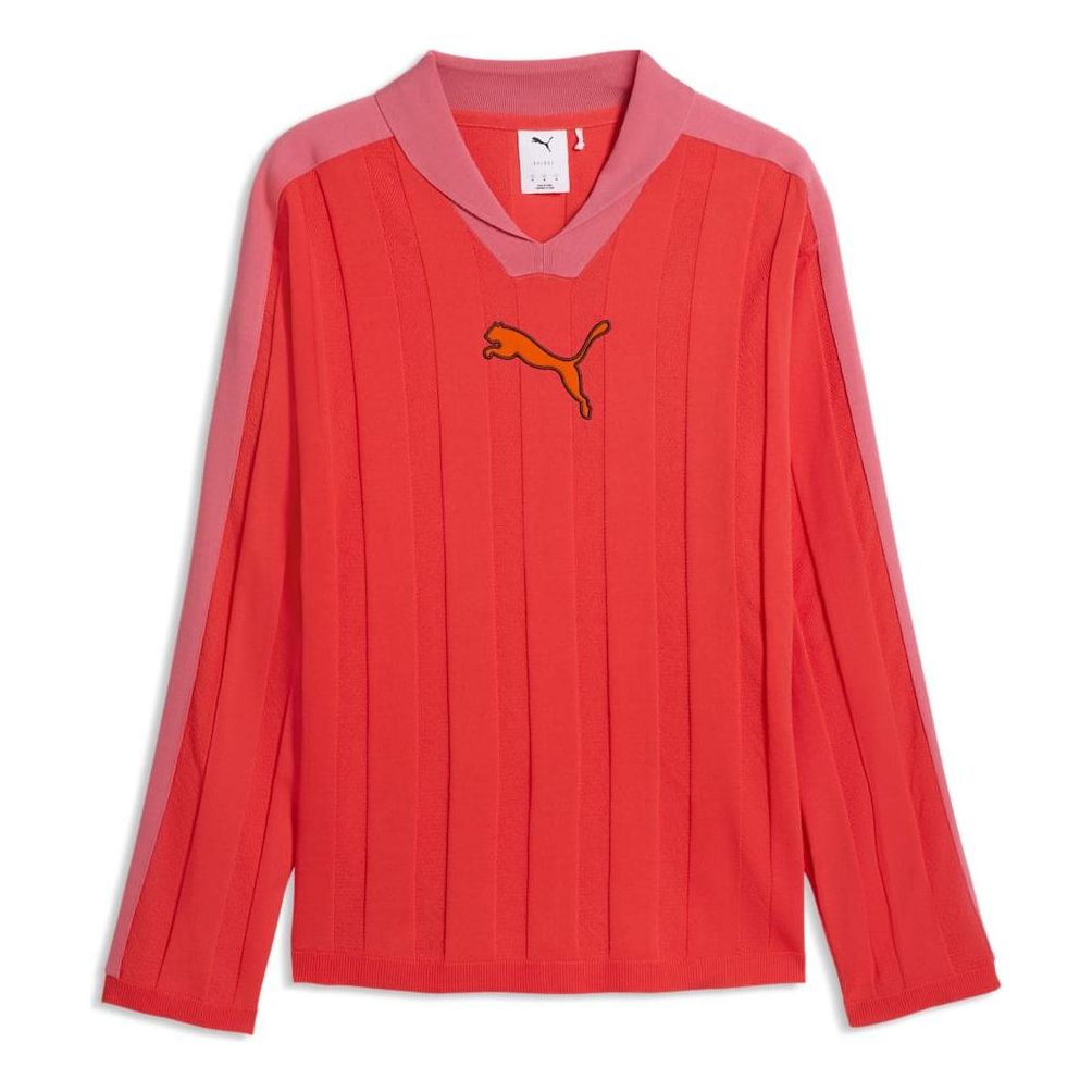 T7 Long Sleeve Polo 'Red Glamour'