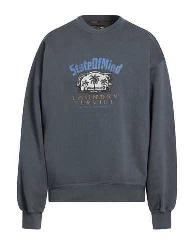 Man Sweatshirt Grey Size L Cotton