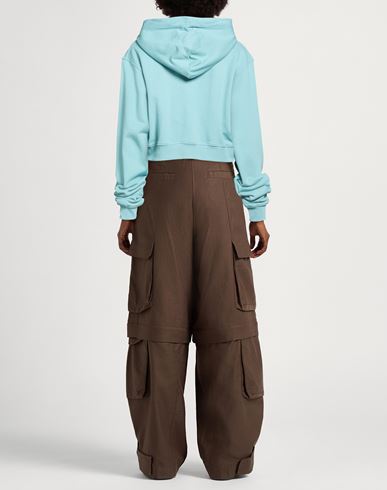 Woman Sweatshirt Azure Size XS Cotton, Elastane