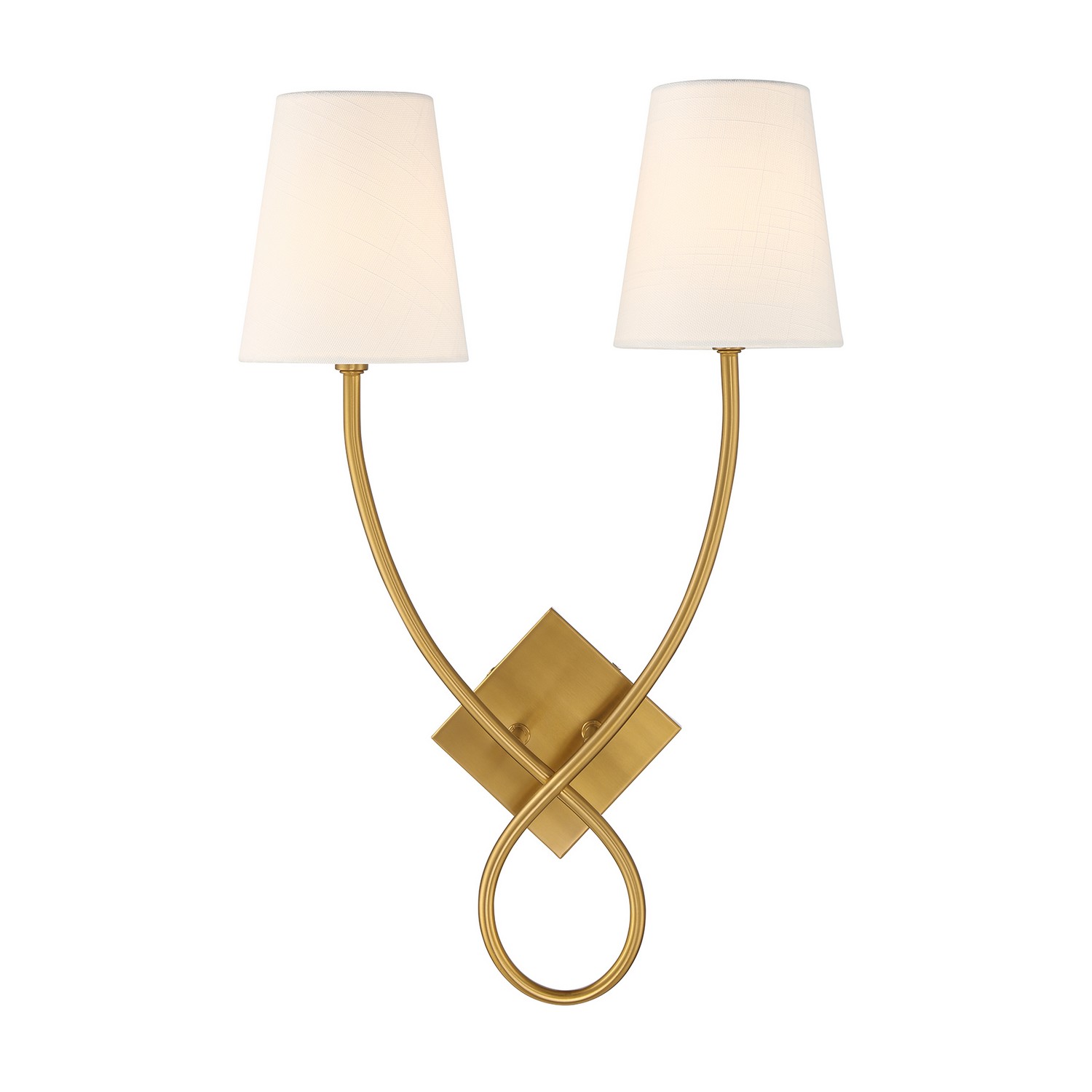 Barclay 2-Light Wall Sconce in Warm Bra