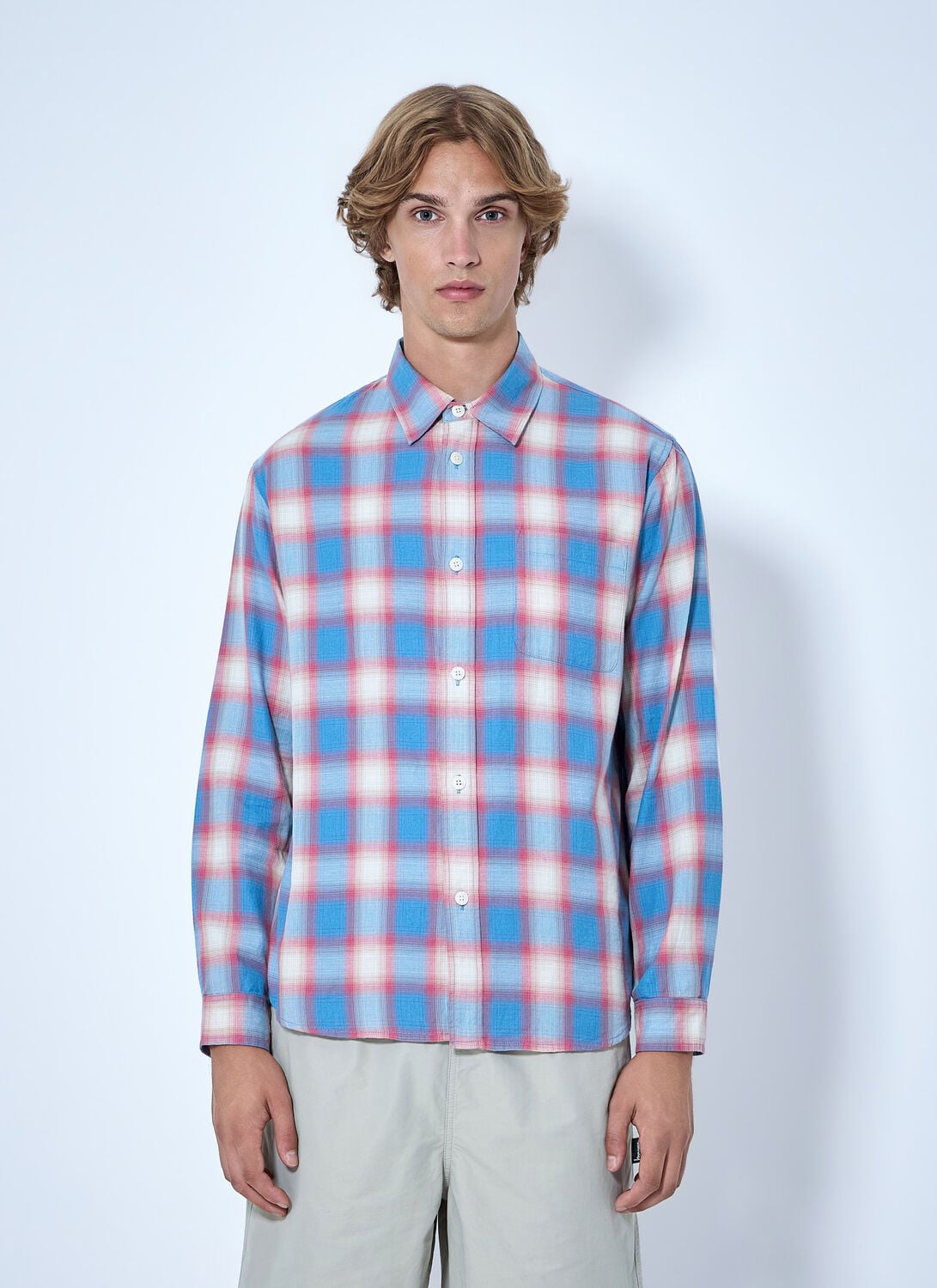 Beach Ombre Plaid Shirt