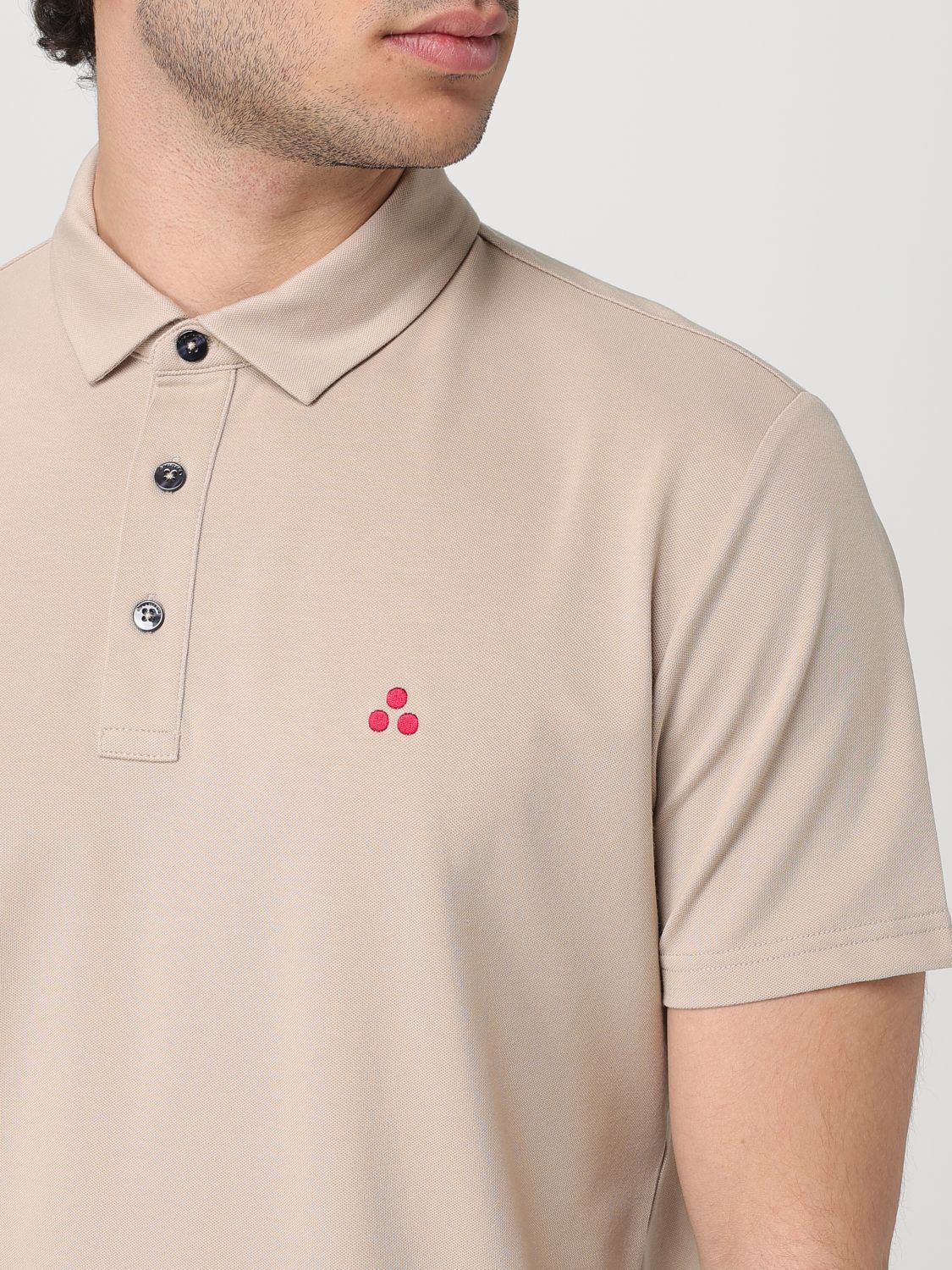 Polo Shirt Men color Beige