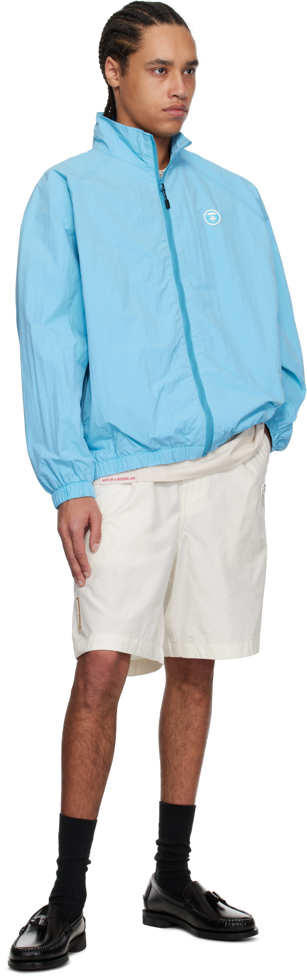 AAPE by A Bathing Ape Blue 'AAPE Now' Light Weight Jacket