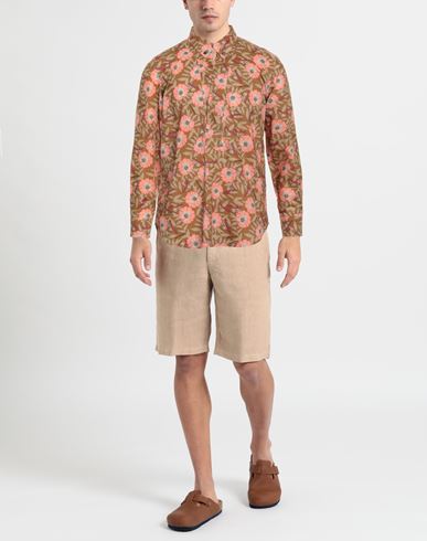 Man Shirt Camel Size 15 ¾ Cotton