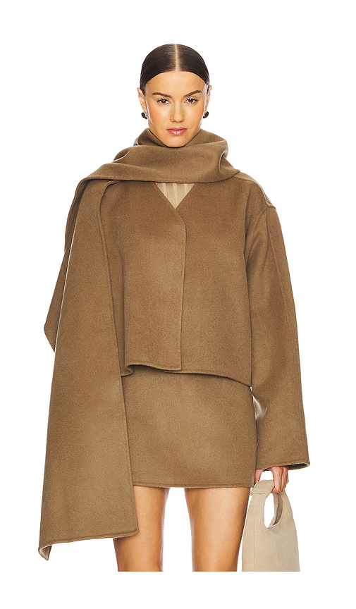 L'Academie Milly Wool Jacket in Olive. - L also in S