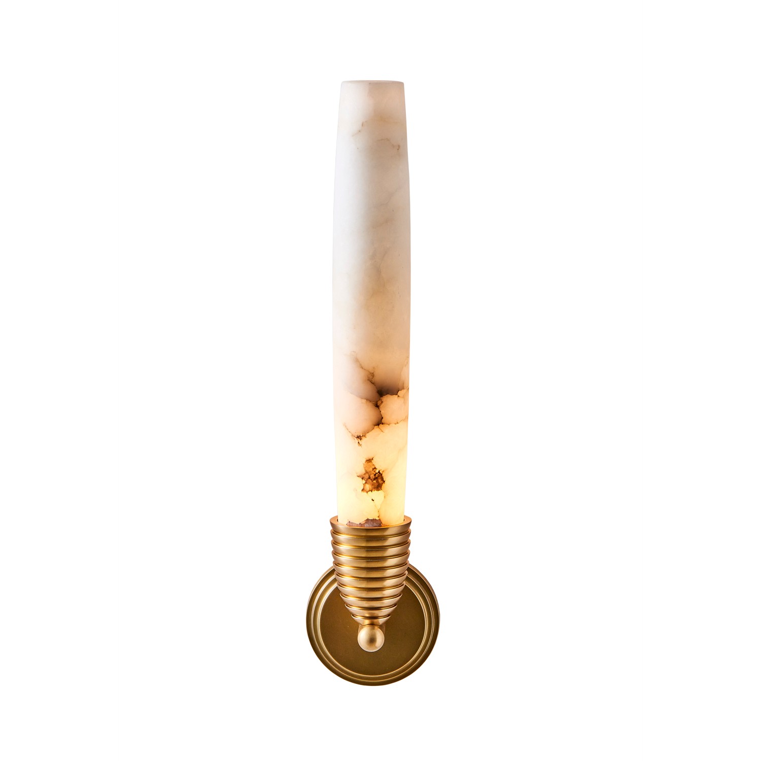 True Brass LED Wall Sconce from the Gypsum Collection