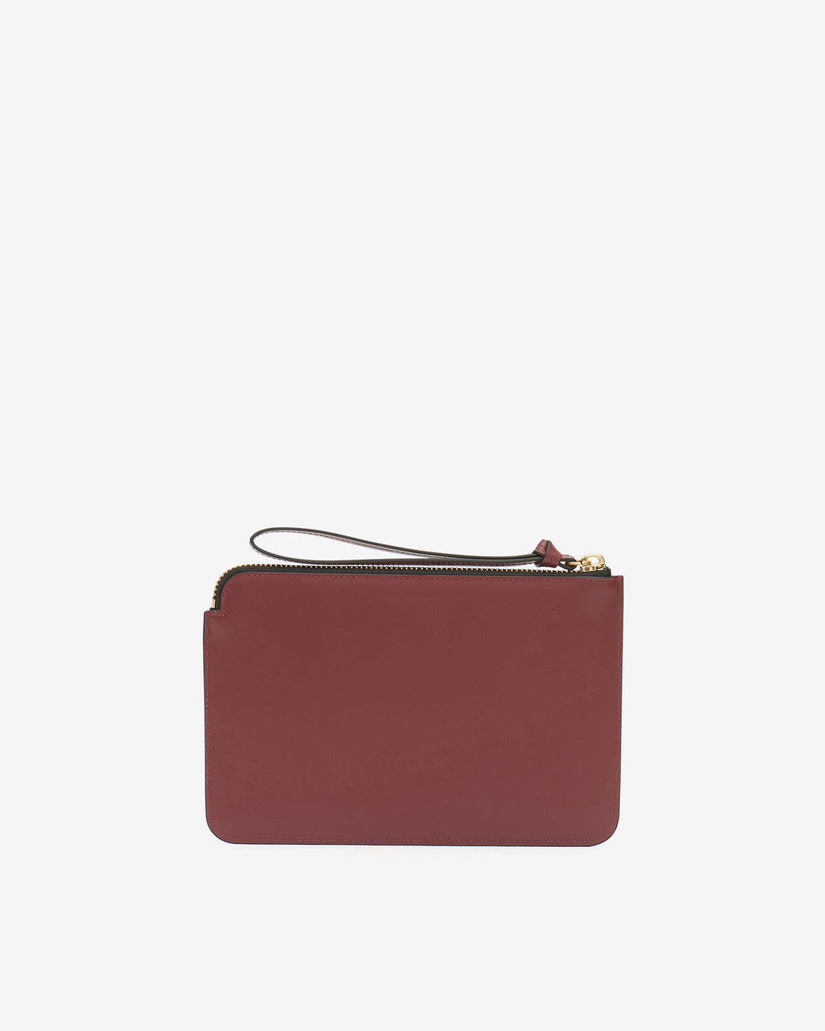 Flat Pouch Clutch - Women - Burgundy -