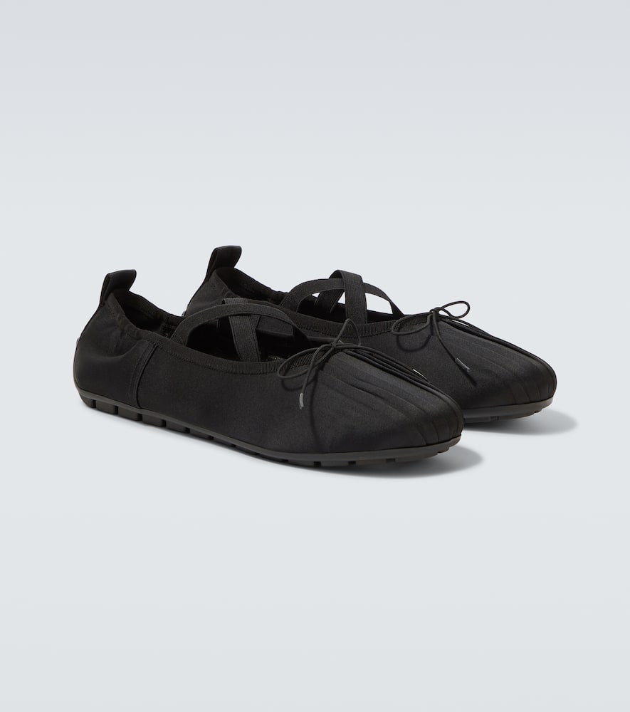 Simone Rocha Grip satin ballet flats