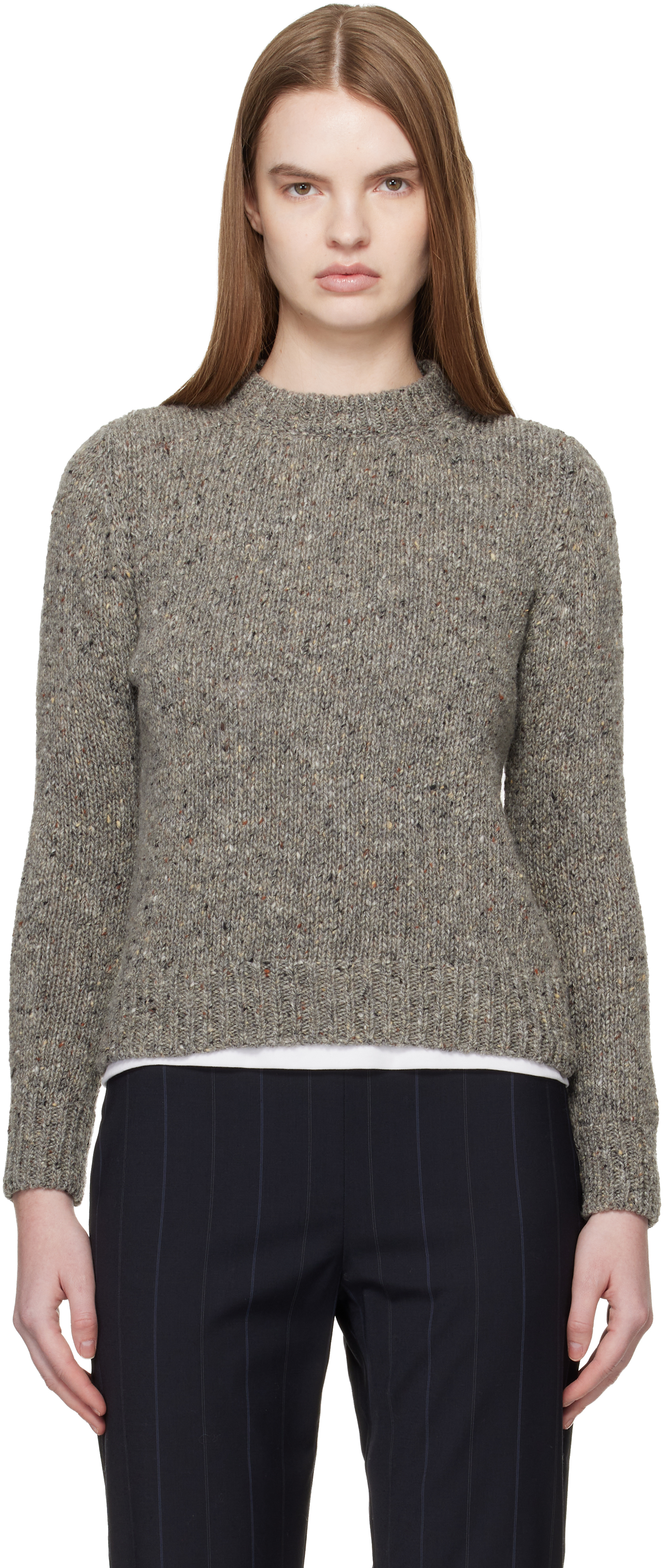 Gray Arden Donegal Sweater
