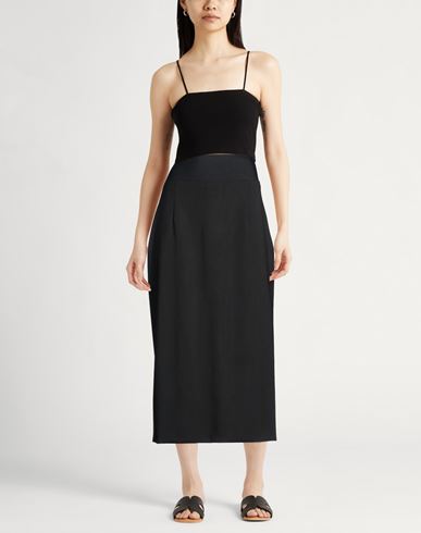 Woman Midi skirt Black Size 6 Virgin Wool