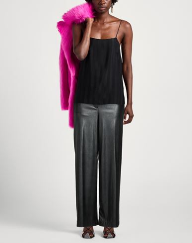 Woman Pants Black Size 6 Polyester, Polyurethane
