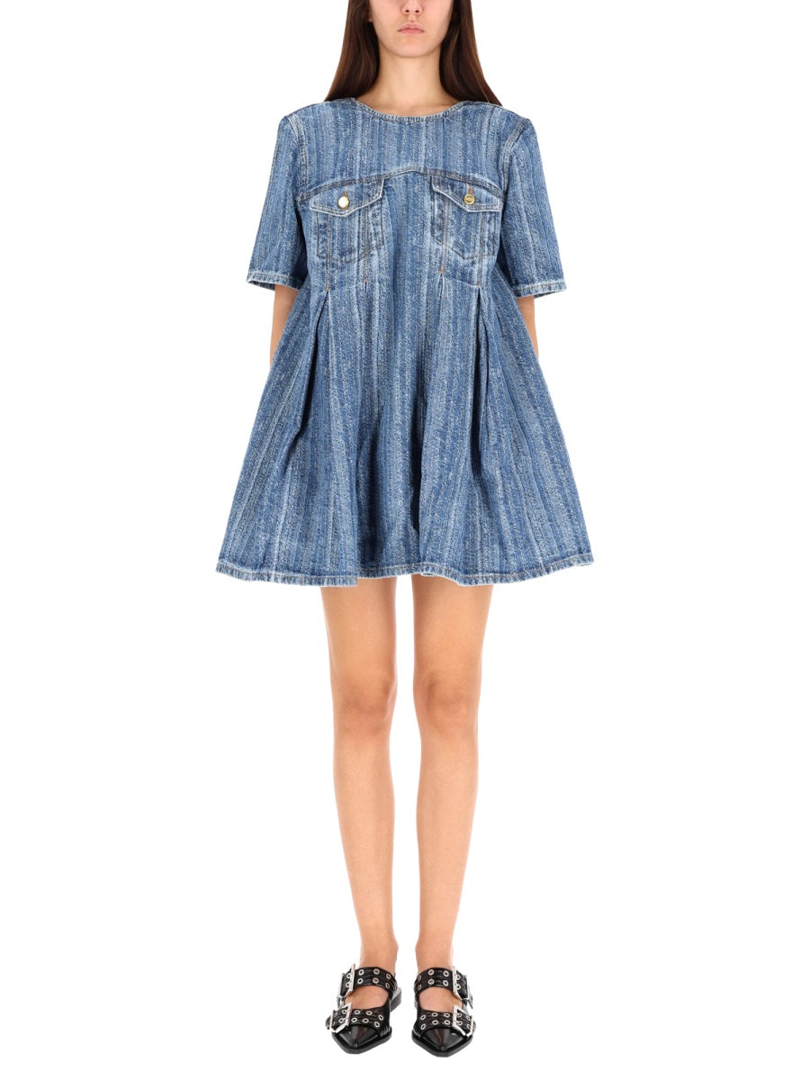 Organic Cotton Denim Mini Dress