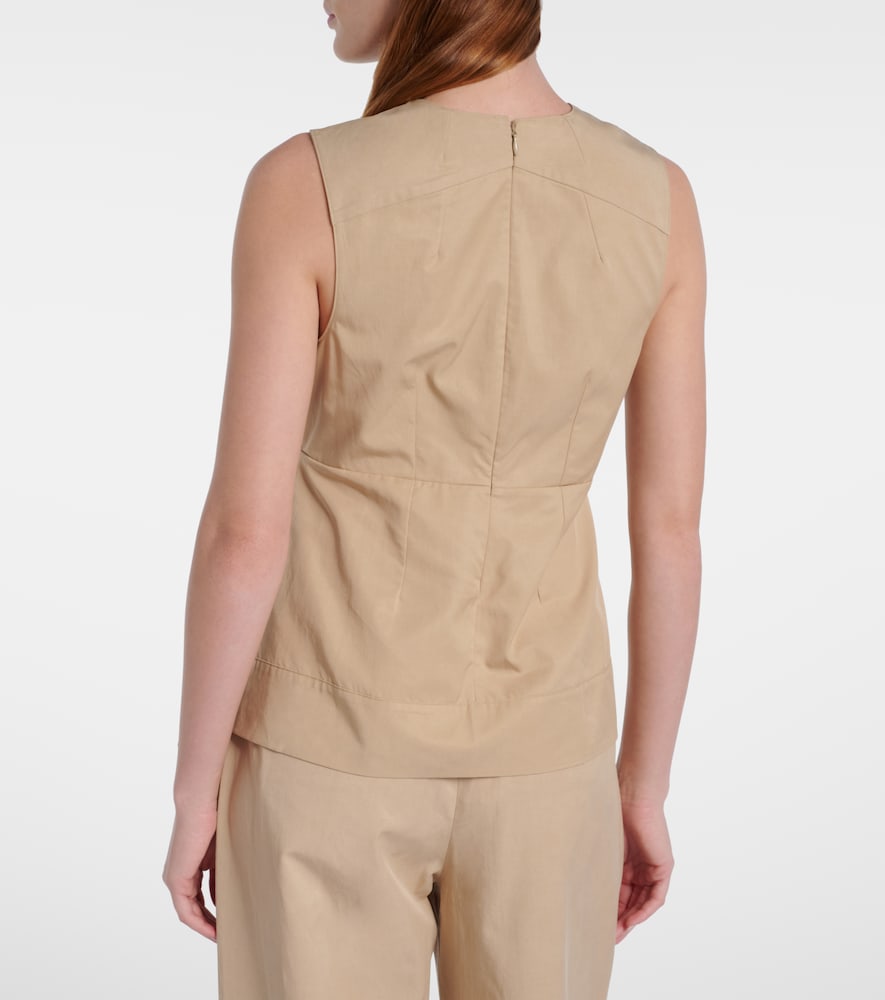 Pleated peplum top