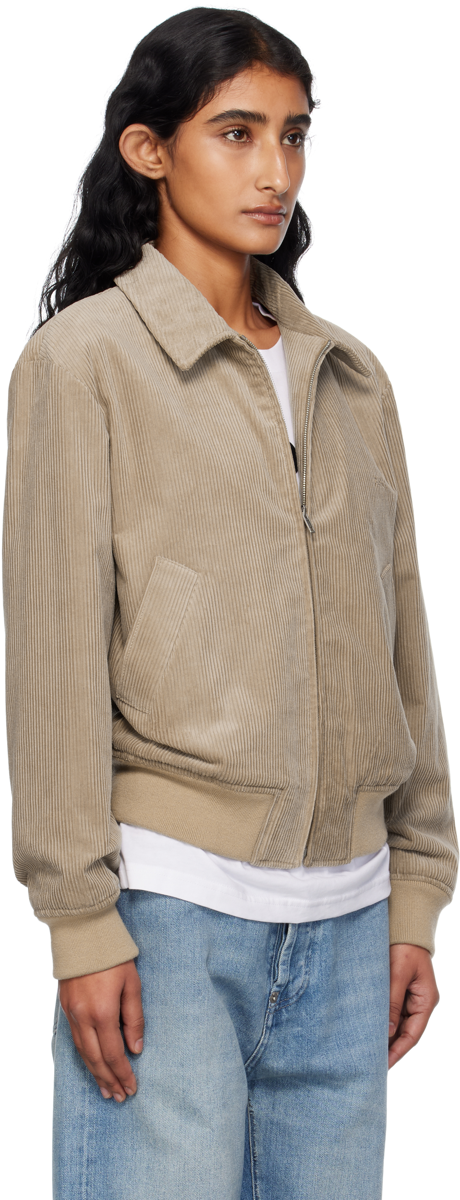A. P.C. Beige Giles Jacket