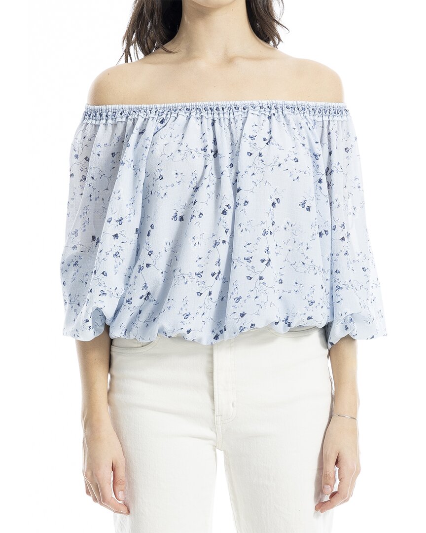 Smock Neck Bubble Hem Blouse