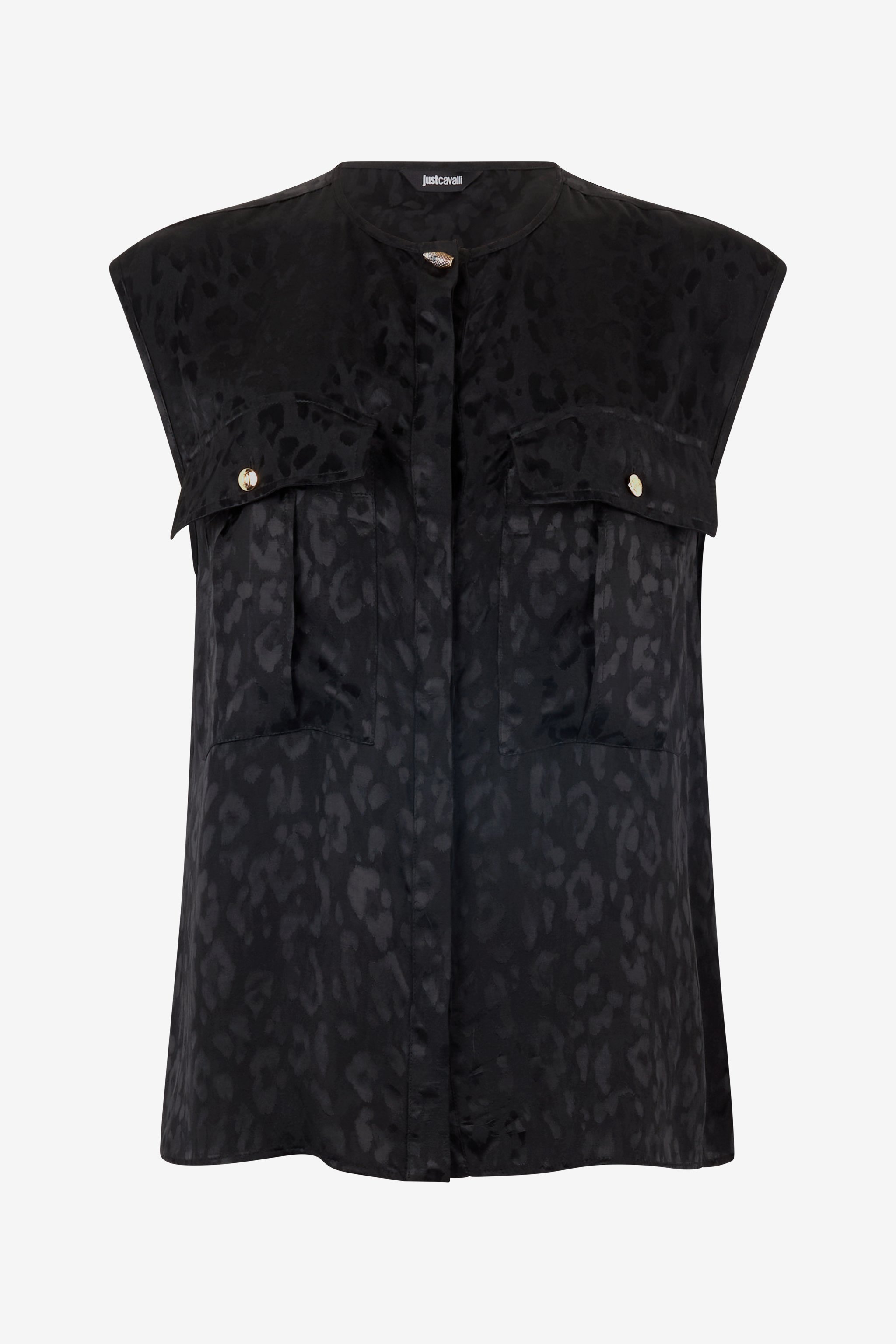 Sleeveless Top With Jaguar Skin Design