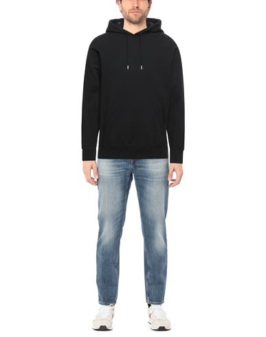 Man Sweatshirt Black Size M Cotton