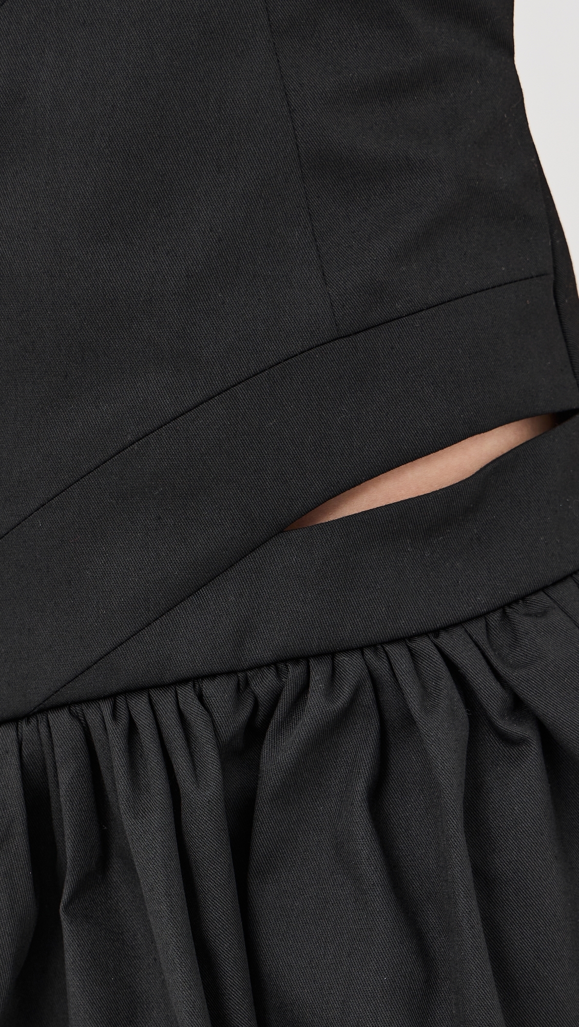 High Neck Backless Mini Dress Black
