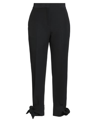 Woman Pants Black Size 8 Polyester, Elastane