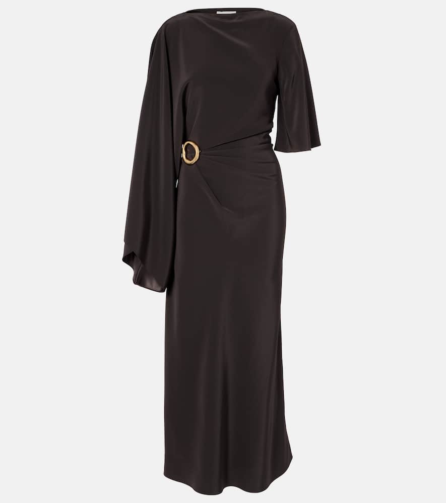 Joya satin twill midi dress