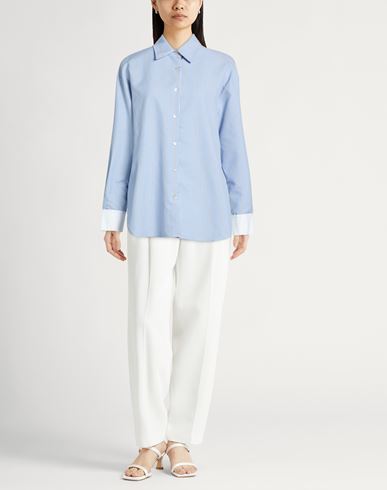 Forte_forte Woman Shirt Light blue Size 1 Cotton, Polyester