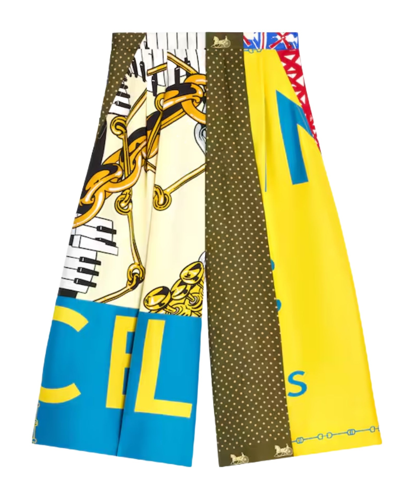 Cropped trousers IN silk twill