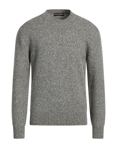 Man Sweater Grey Size 40 Virgin Wool, Polyamide