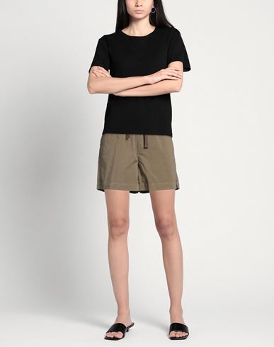 Woman Shorts & Bermuda Shorts Khaki Size 1 Cotton, Elastane