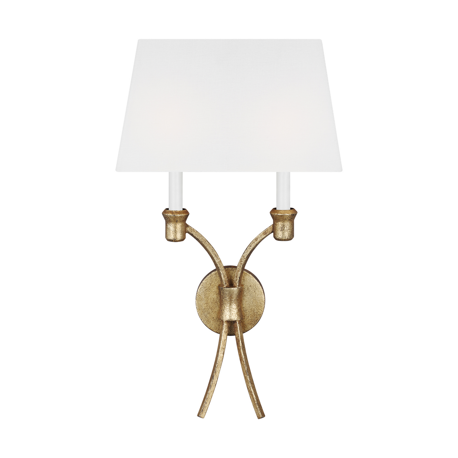 Visual Comfort Studio Westerly 2-Light Wall Sconce in Antique Gild by Chapman & Myer