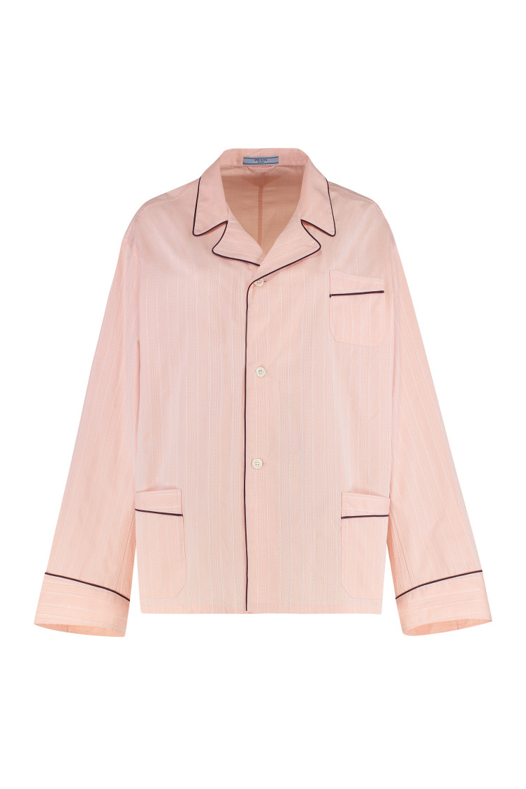 Pink Relaxed Textured Shirt