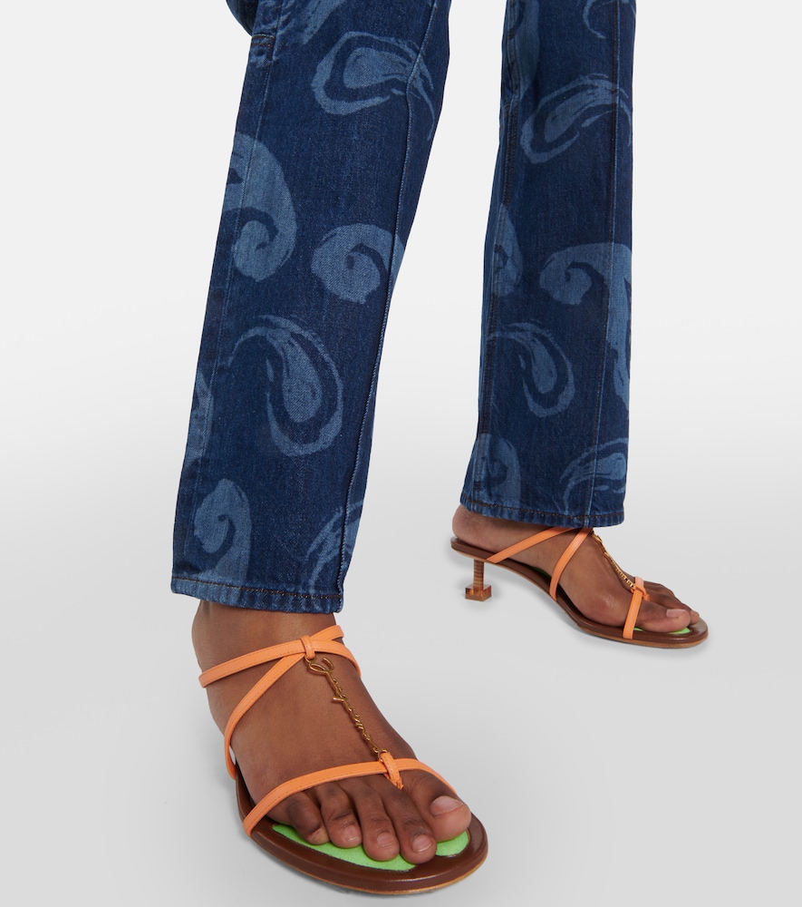 Jacquemus Les Sandales Basses Pralu leather sandals