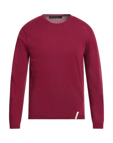 Patrizio Piscaglia Man Sweater Burgundy Size 38 Cotton