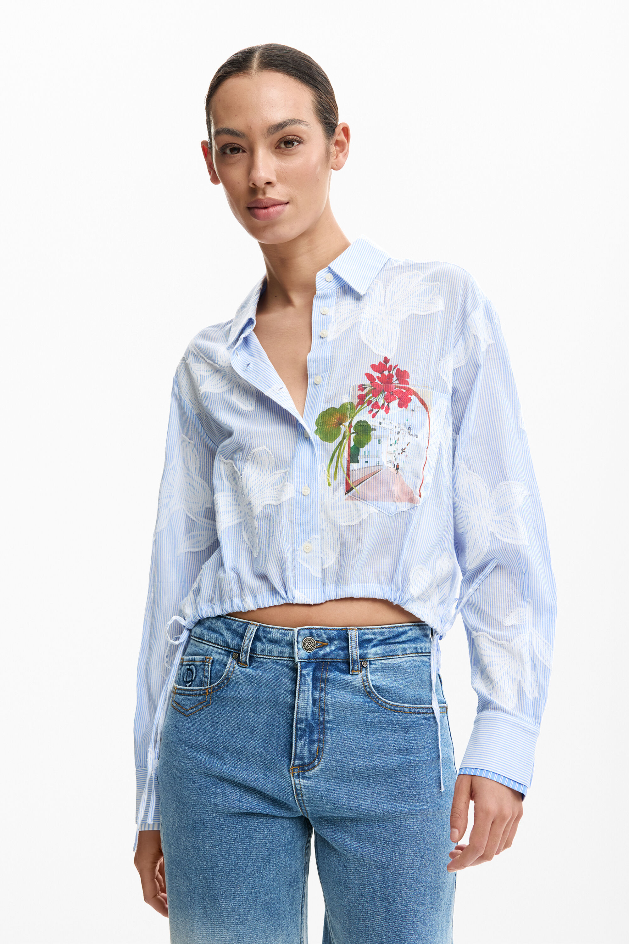 Short printed shirt