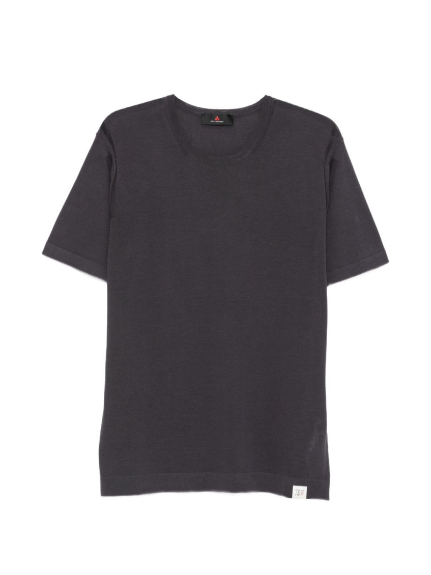 Dark Grey Solid T-Shirt